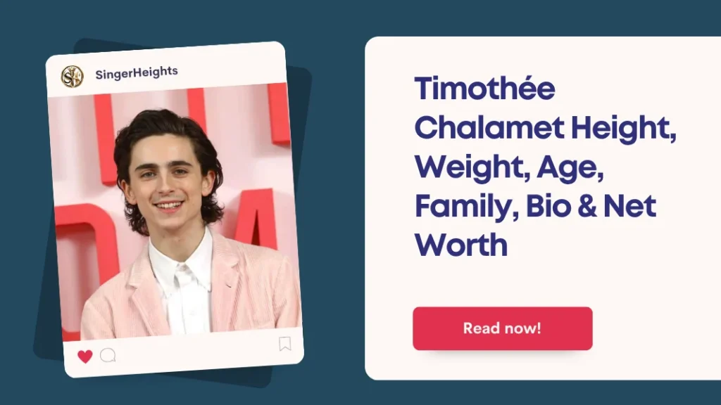 Timothée Chalamet Height